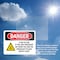 Signmission Radiation & Laser Sign, 7 in H x 10 in W, Vinyl Decal, Rectangle OS-2PACK-DS-D-710-L-2518 - alternate 2